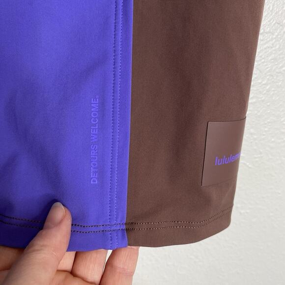 Lululemon Shorts‎ 8 Womens Hike To Swim Zip Front 6" High Rise - Picture 5 of 7